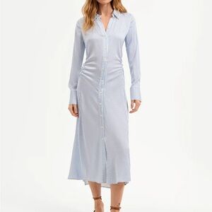 NWT Veronica Beard Lex Blue Striped Dress Size 4